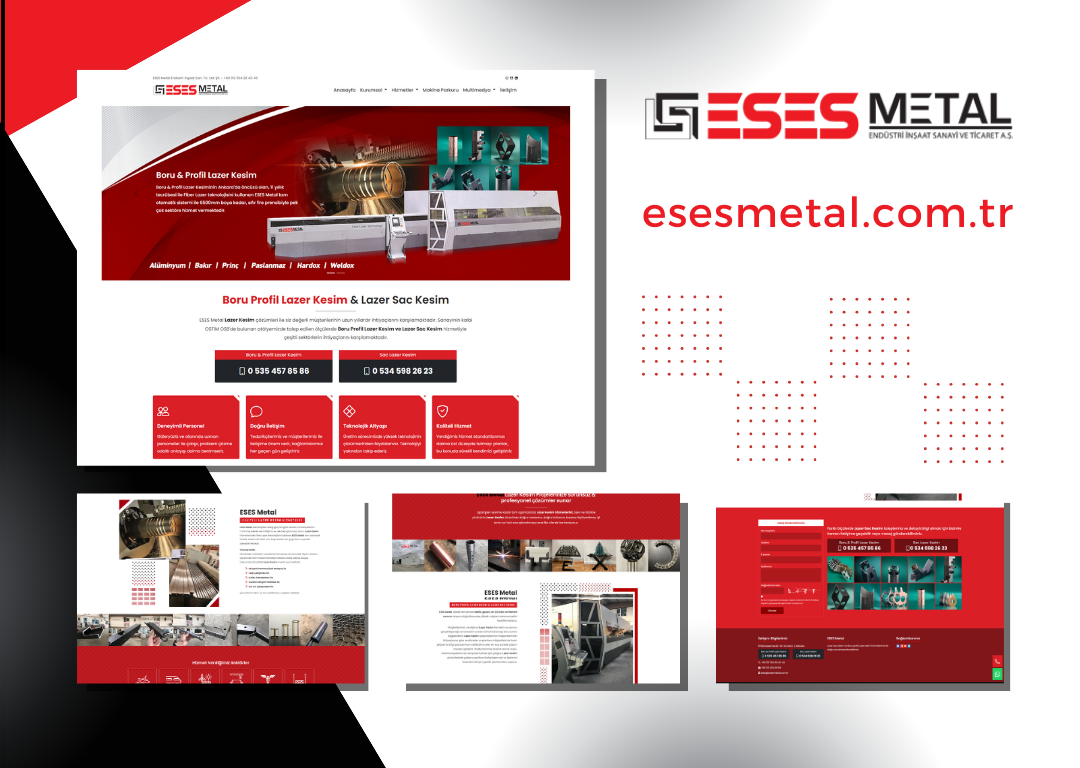 ESES Metal Kurumsal Web Sitesi 