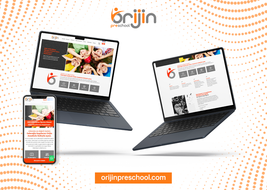 Orjiin Anaokulu Kurumsal Web Sitesi